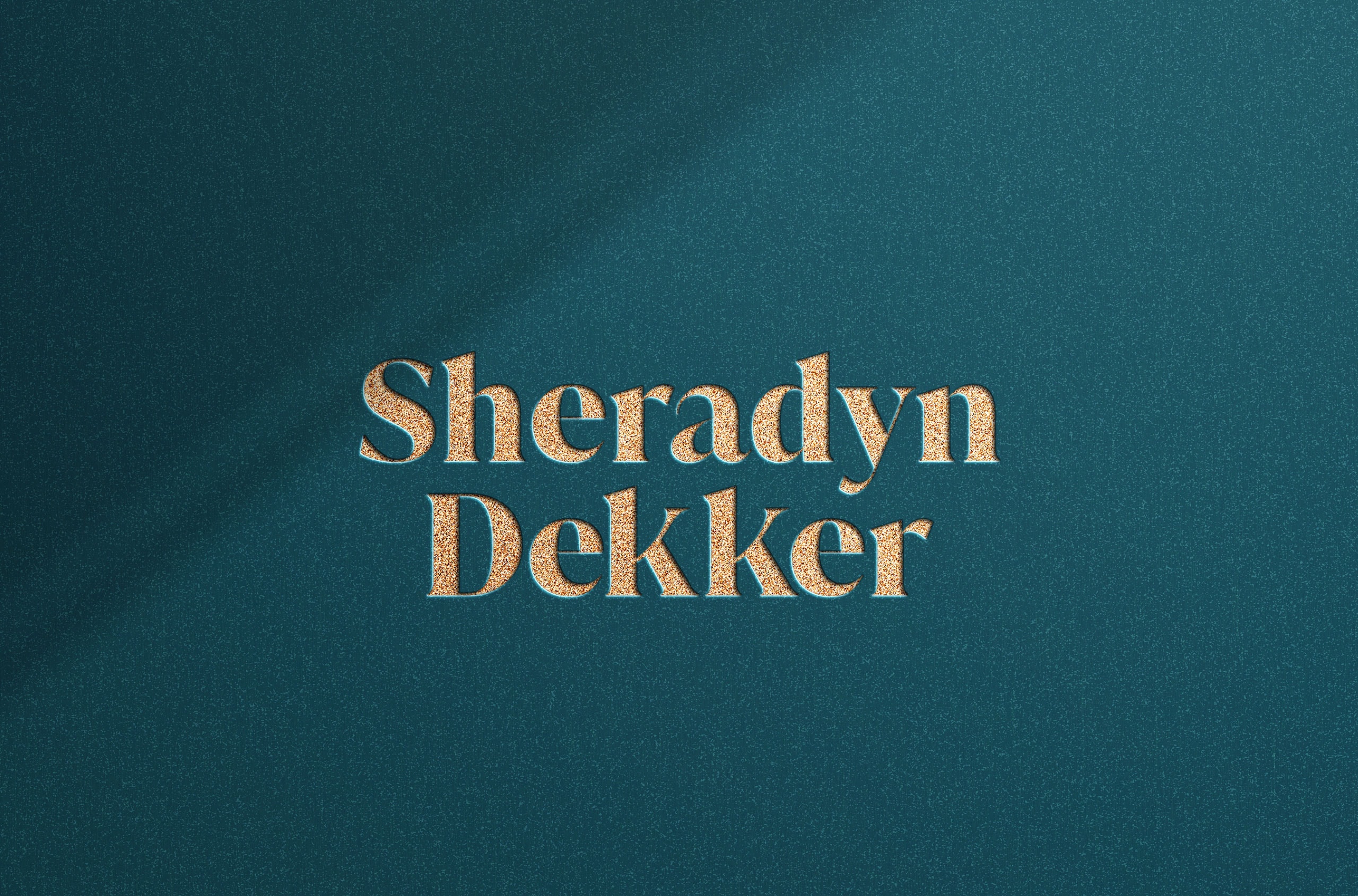 Sheradyn Dekker brand identity logo design