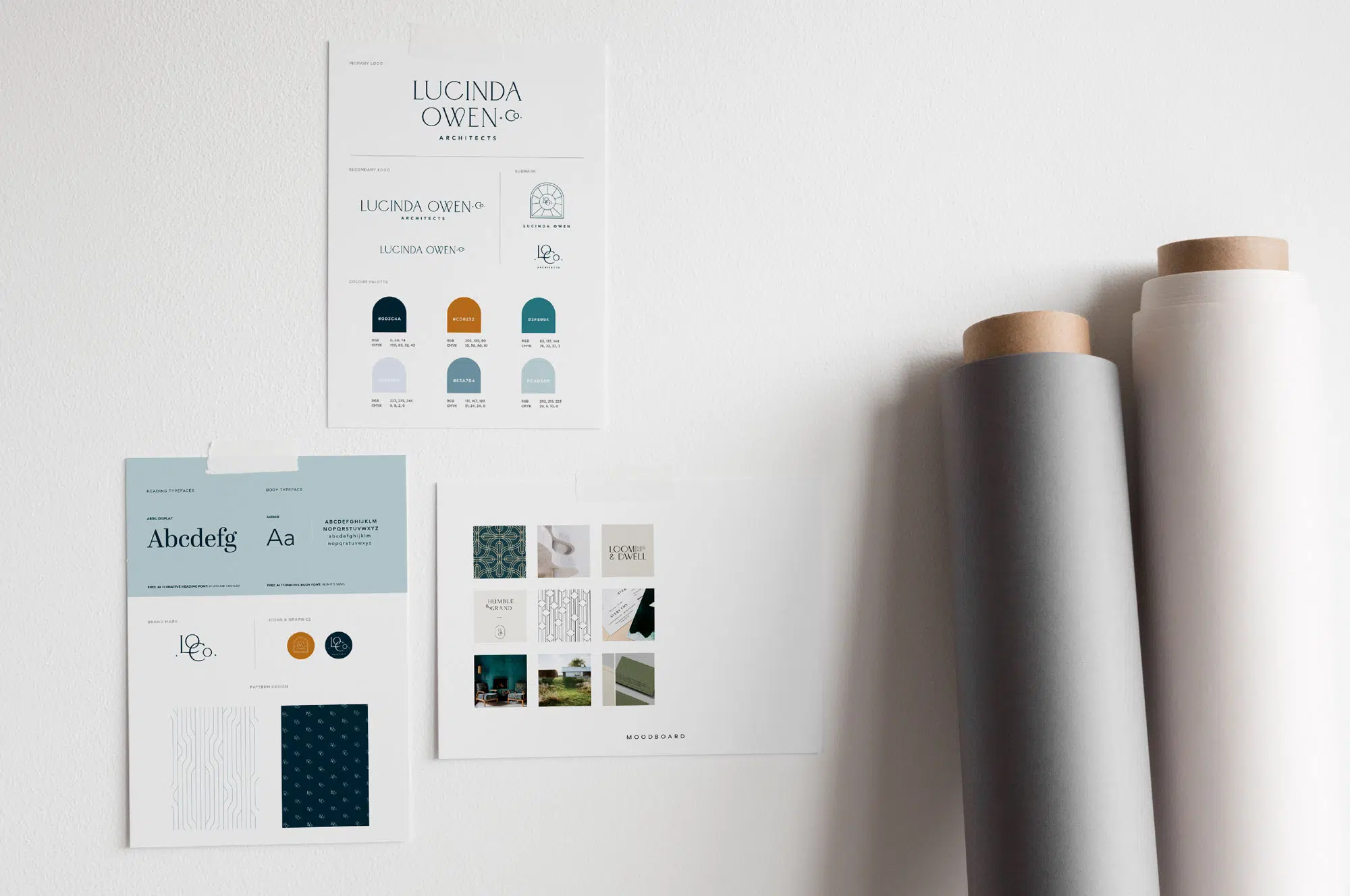 The Design Room Brand Design Lucinda Owen Architect Style Guide and Colour Palette