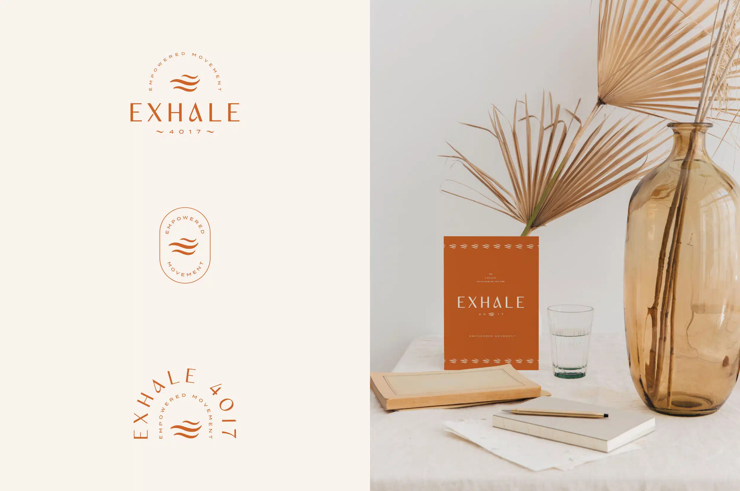 exhale 4017 branding for pilates studio