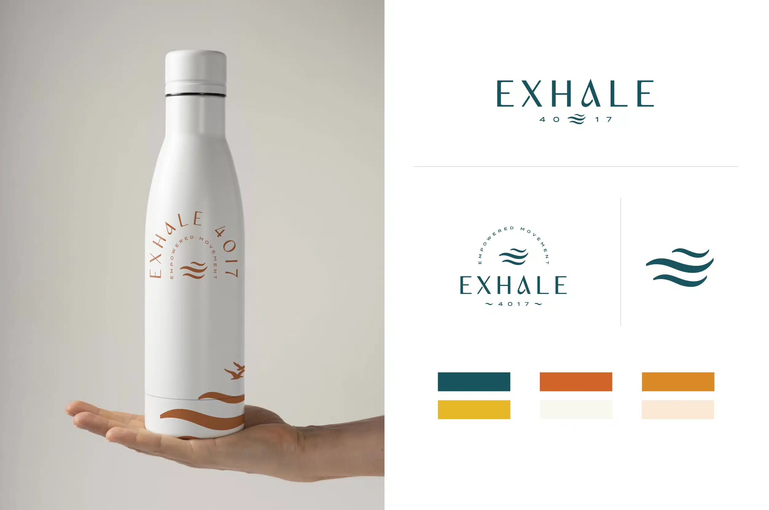 exhale 4017 branding for wellness pilates studio